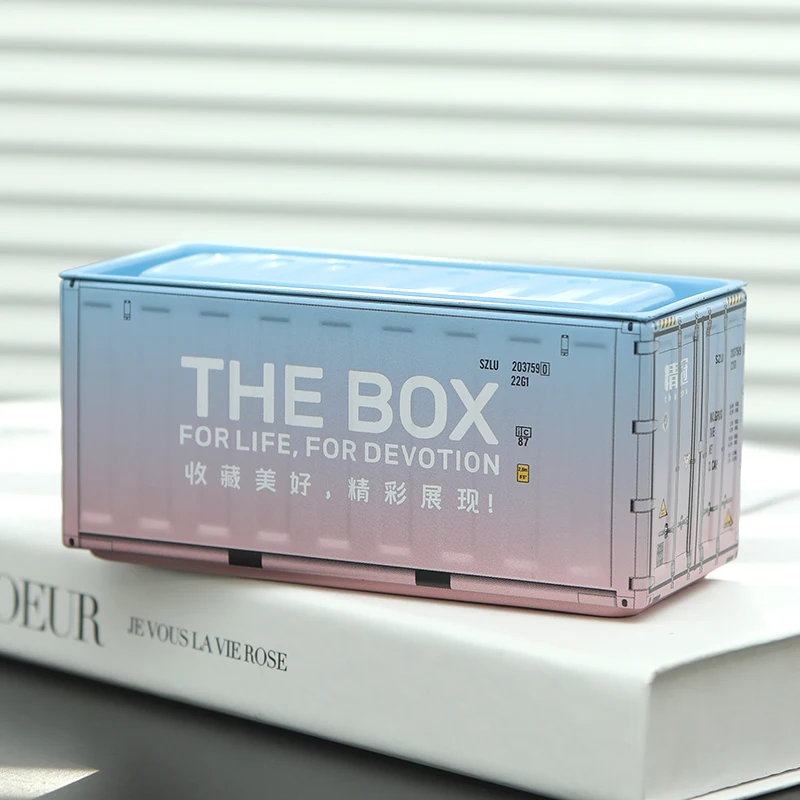 Mini Iron Storage Box Miniature Storage Iron Box Desktop Collect Small Item Toy Mini Container Model Home Office Decoration Gift