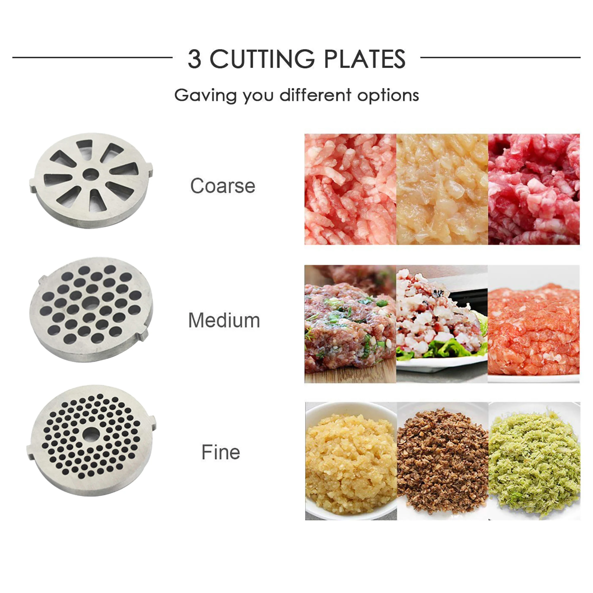 Electric Meat Grinder Heavy Duty 3000W Max Powerful Kitchen Meat Chopper Sausage Stuffer Mincer Slicer Food Processor Sonifer 2