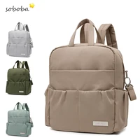 Soboba Waterproof Mommy Diaper Backpack Multi-functional Large Capacity Light Diaper Bag for Quick Outing Travelling Nappy Bags 1