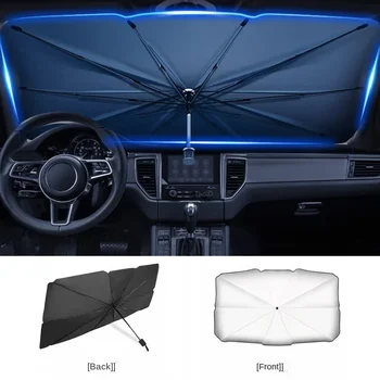 Ombrellone per auto Ombrello Parasole per auto Protezione Parasole Estate Sole Interni Parabrezza Accessori di protezione per ombreggiatura automatica Nuovo