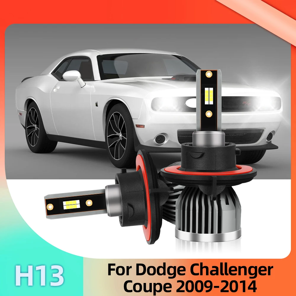 

LSlight автомобильная светодиодная лампа для фары 110W 12V для Dodge Challenger 2009 2010 2011 2012 2013 2014 (купе 2 двери) заменить 9008 H13 Luces