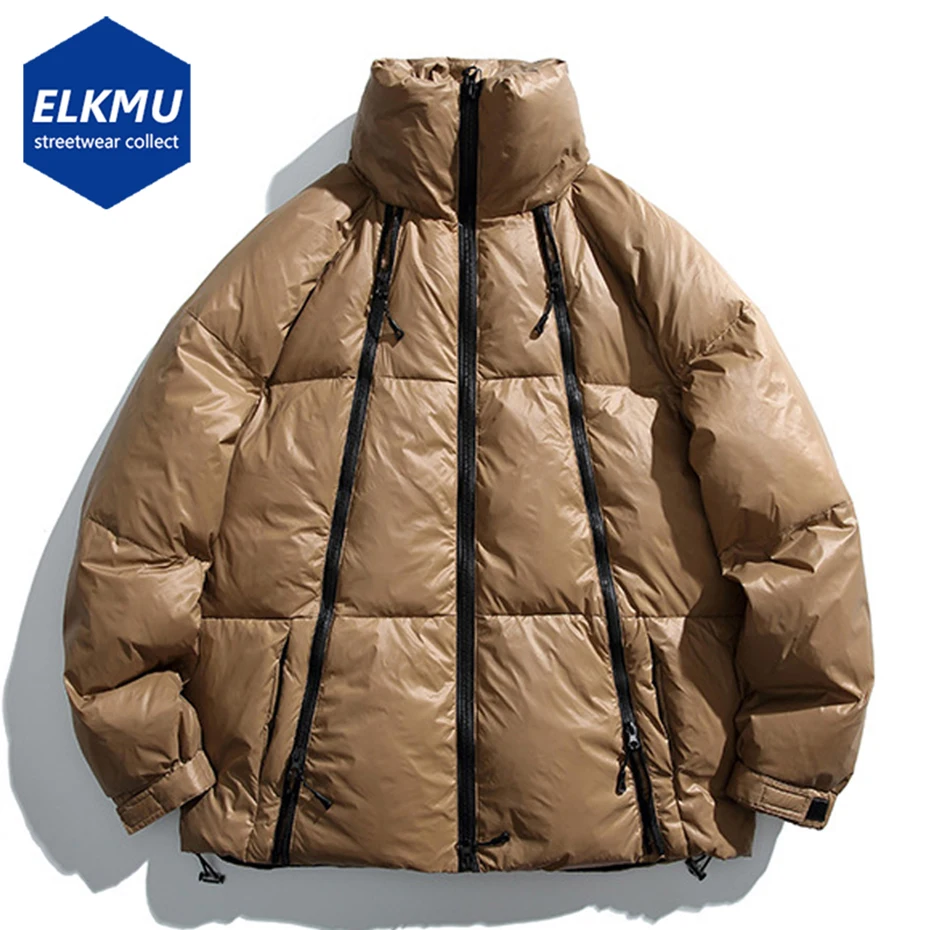 

2023 Men Down Jacket Multi Zipper Fashion Luxury Designer Down Coat Winter Parkas High Collar Thicken Warm Man Padded Jackets
