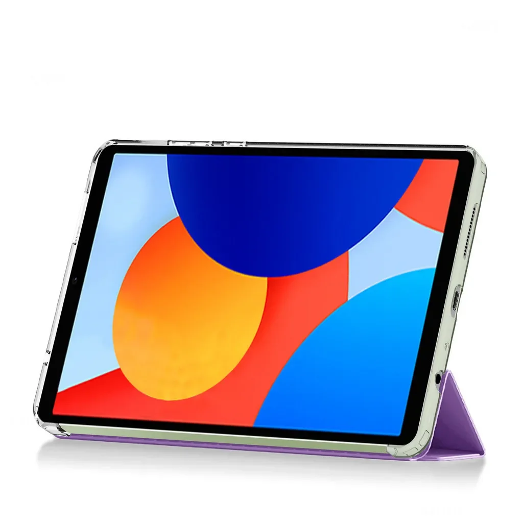 Premium Ultra HD Clear Acrylic Tablet Case with Trifold Holder & Pen Slot