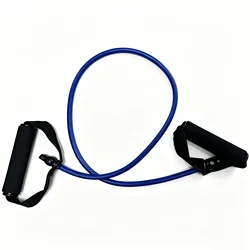 Enhanced Strength Training Resistance Bands with Handles - Home Gym Set (Blue 25LB)