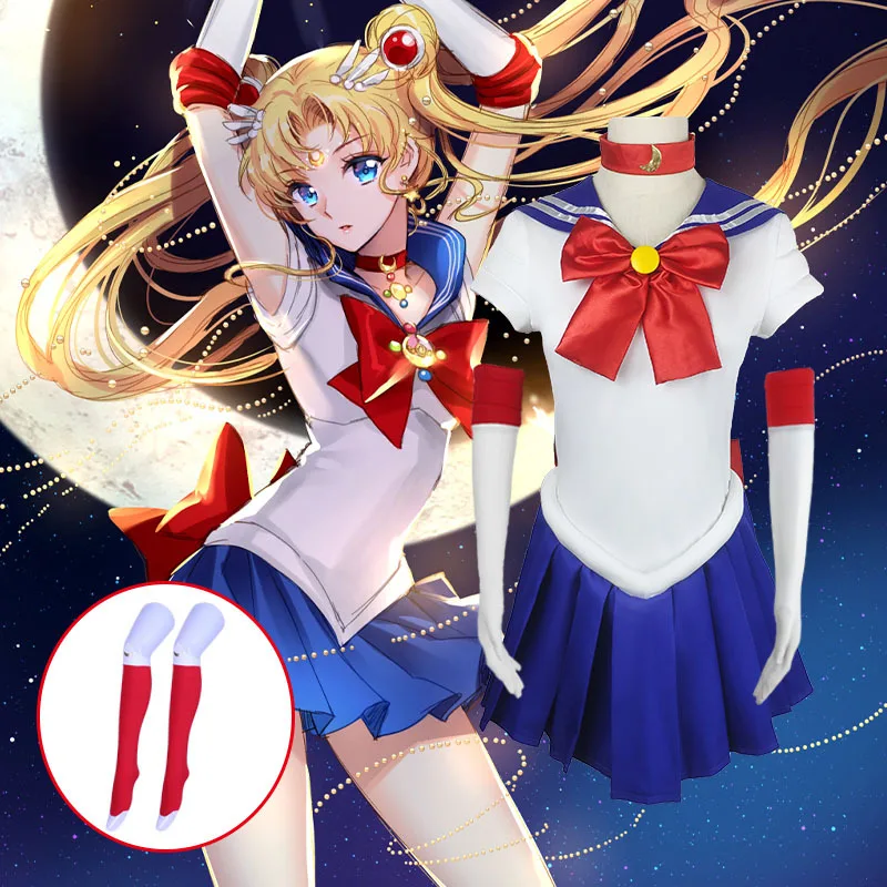 

Sailor Cosplay Costumes Women Men Kids Dress Moon Halloween Party Outfits