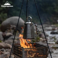 CAMPINGMOON Camping Tea Kettle, Stainless Steel Large Capacity Hand Brewed Coffee Pot, Fire Kettle, SW-6 3