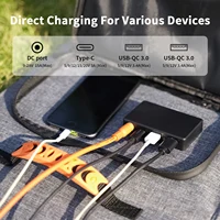 Panneau solaire pliable MHPOWOS 80 W, alimentation portable avec 4 ports (DC/USB-C/2xUSB-A) et connecteur 7 en 1 pour sauvegarde d'urgence 4