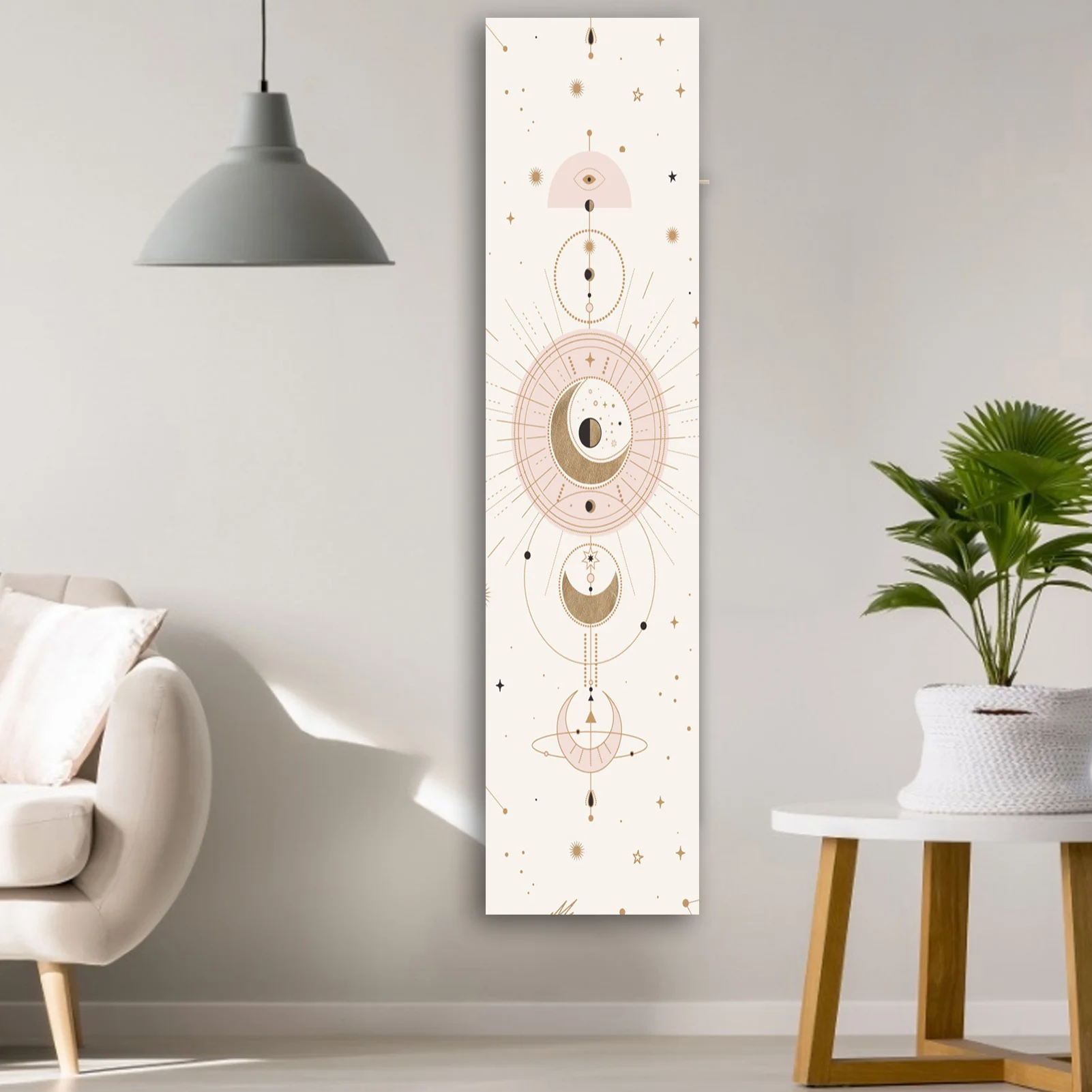 Moon And Sun Art Tapestry Stars Mandala Simple Fresh Living Room Bedroom Bathroom Wall Hangings Home Decoration Decor tapestry decor