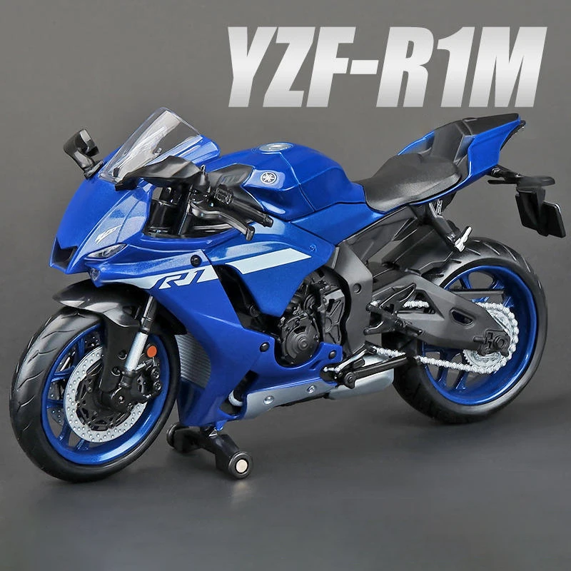 スキー・スノーボードアクセサリー YZF-R1M ヤマハ1:12,YZF-R1M,60周年記念レース,オートバイ,合金,モデル