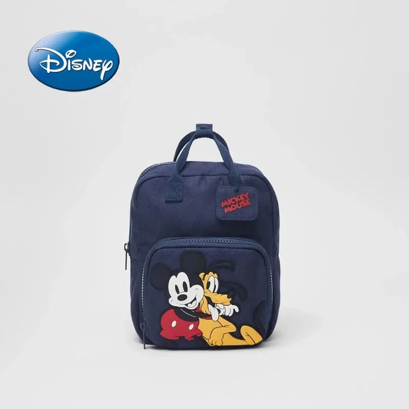 Disney Cartoon Mickey Backpack Children's Double Shoulder Bag For 2-6 Year Old