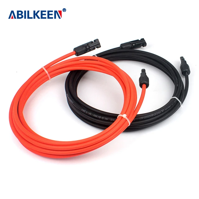 ABILKEEN IP67 Male and Female Dual Port Connectors Socket Solar extension  cable MC4 Interface Photovoltaic Connector - AliExpress