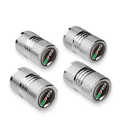 Premium Car Tire Valve Stem Caps - Set of 4, Universal Fit, Sleek and Durable Tire Accessories (Silver VRS)