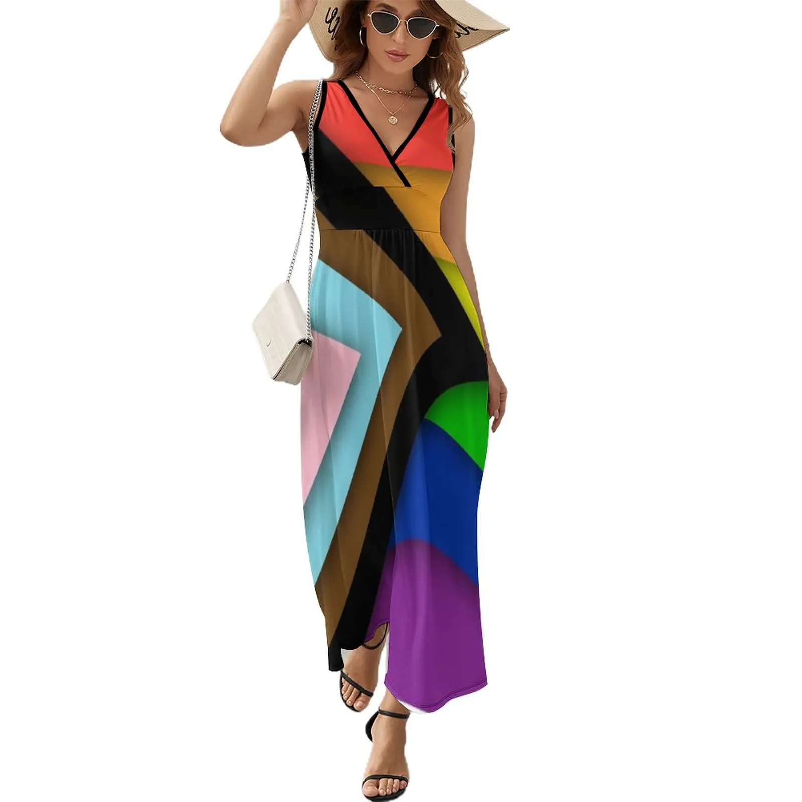 

Progress Pride Flag Sleeveless Dress prom dresses dress women summer