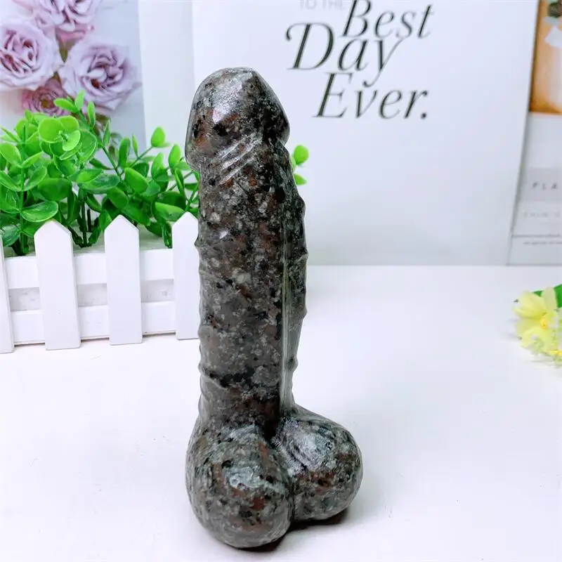 15cm Natural Yooperlite Crystal Quartz Carving Wicca Decor Carved Figurine Healing Halloween Gift 1pcs 3
