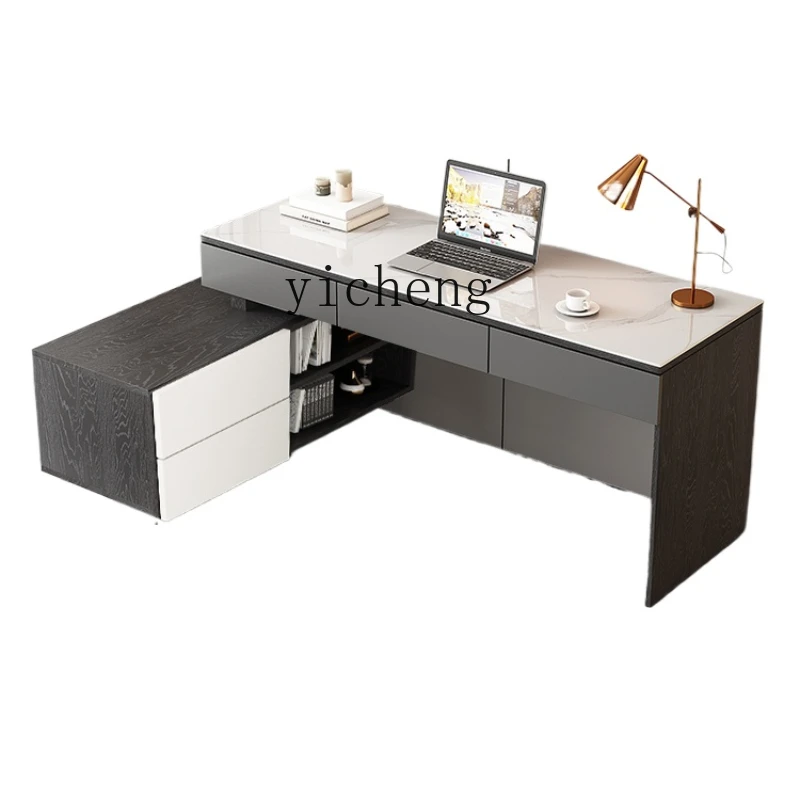 

ZK Stone Plate Desk Computer Desk Desktop Home Bedroom Student Writing Study Table