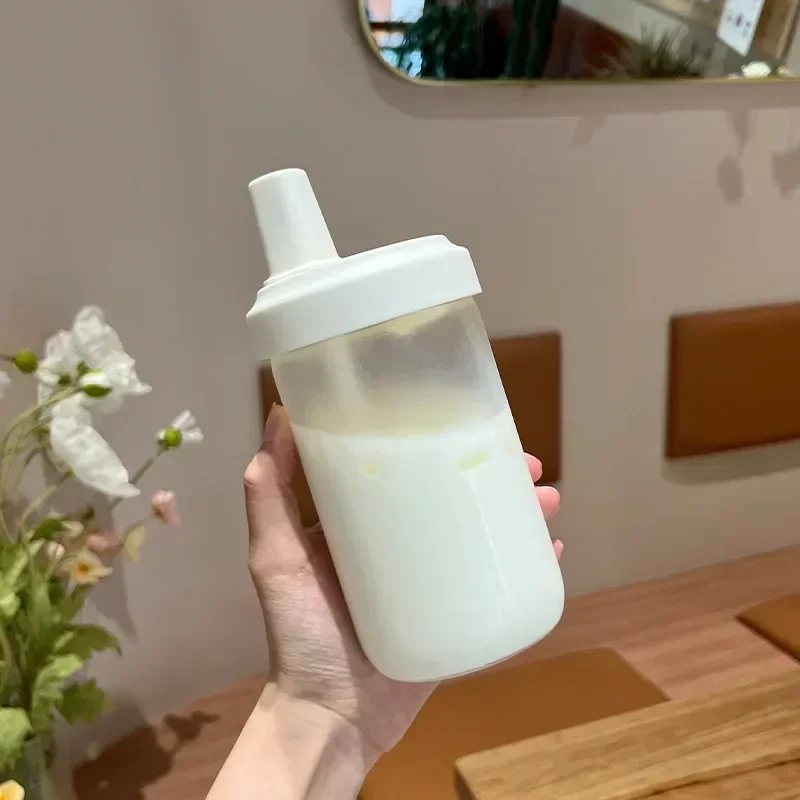 500/850ml Plastic Sports Water Bottles Juice Milk Transparent Cup with Lid Straw Bubble Tea Coffee Cup Large Capacity Drink