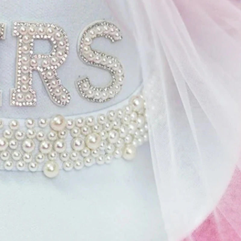 

for Creative BRIDE/MRS Letter Cowgirl Hat Wide Brim Caps for Weddi Dropship