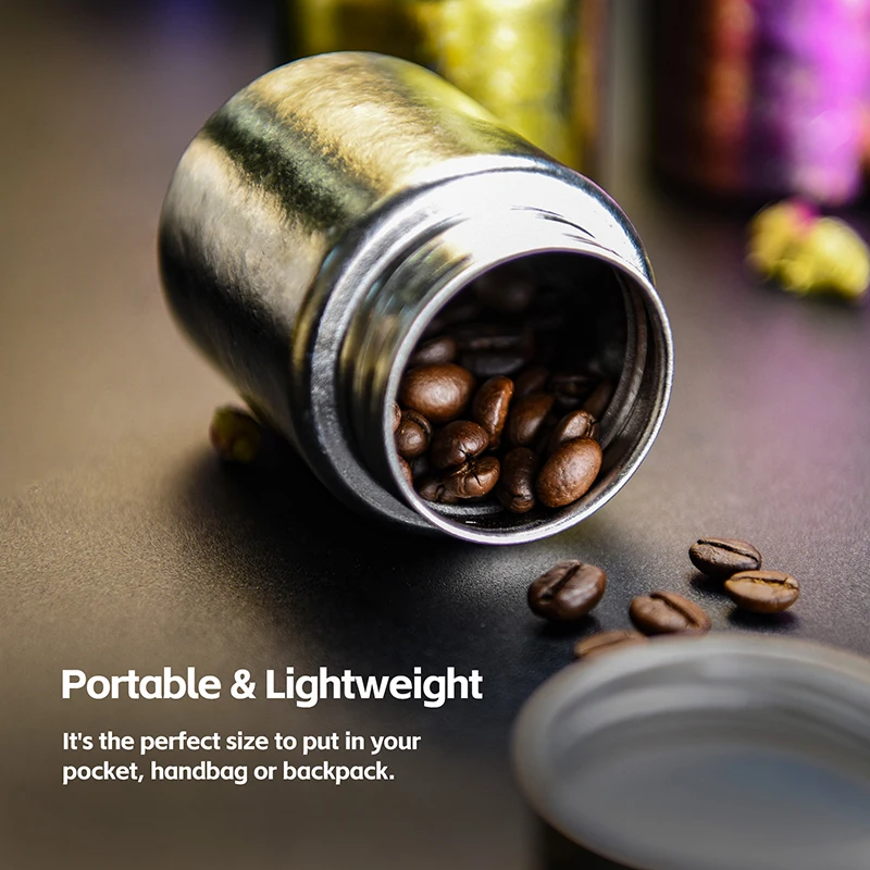 Boundless Voyage Titanium Tea Caddy Mini Size Tea Canister