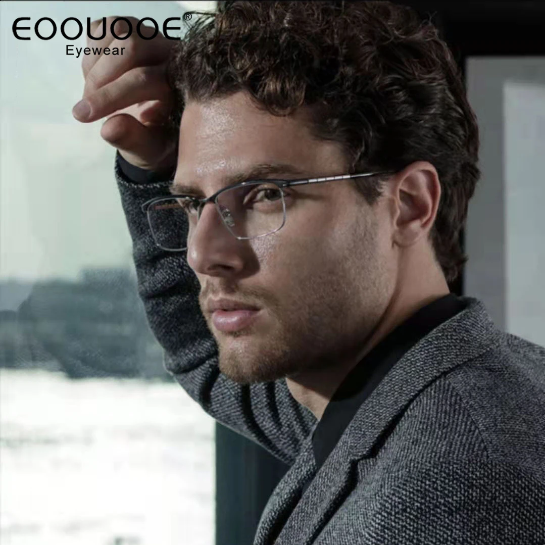Occhiali Da Vista In Titanio Miopia Occhiali Da Ipermetropia Montatura Da Uomo Occhiali Da Vista Occhiali Da Vista Lenti Da Vista Progressive A Molla
