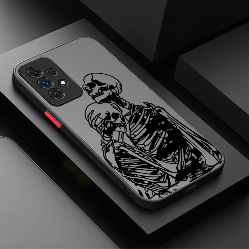 Black Graffiti Skull Phone Case Cover