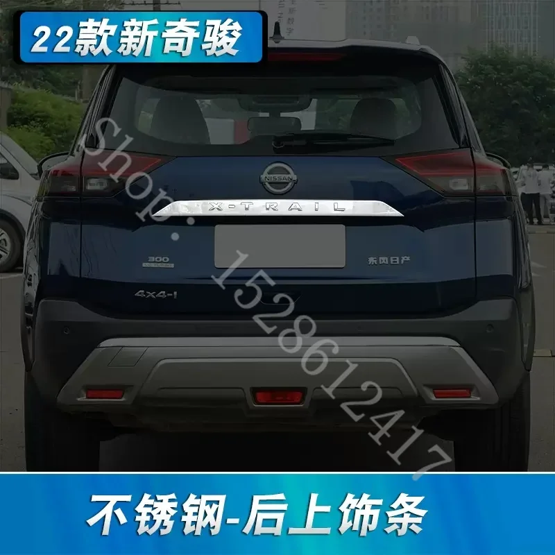 

For Nissan Rogue X-Trail XTrail T33 2022-2024 Stainless Steel car Accessories Styling rear trunk lid cover trim G