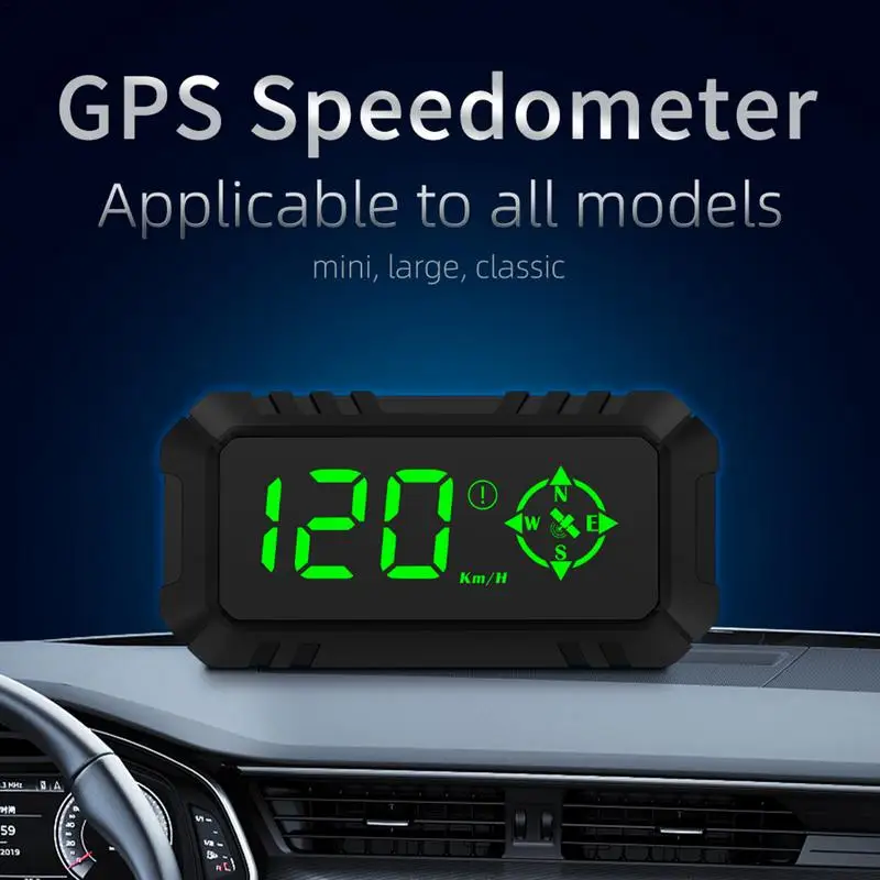 

Dual Mode GPS Head Up Display For Car Auto HUD LED Display Digital Speedometer Compass With Speed Test Two Alarm For All Car