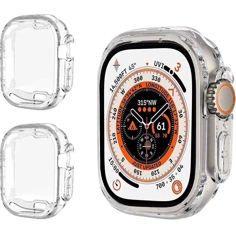 Tpu Case For Apple Watch Ultra Series 8 7 6 5 4 3 Se 41mm 45mm 40mm 44mm 42mm 38mm Bumper Screen