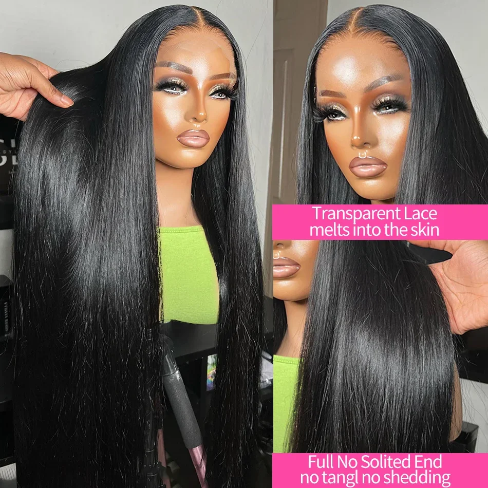 Human Hair Wig Ready to Wear Go Glueless Wig Straight 13x6 HD Lace Frontal Wig Human Hair Bob 6x4 Transparent HD Lace Front Closure