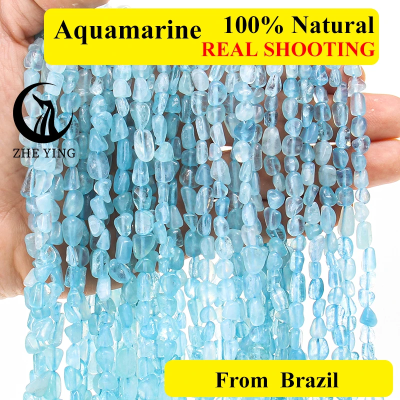 Zhe Ying Natural Irregular Aquamarine Stone Larimar Peridot Amethyst