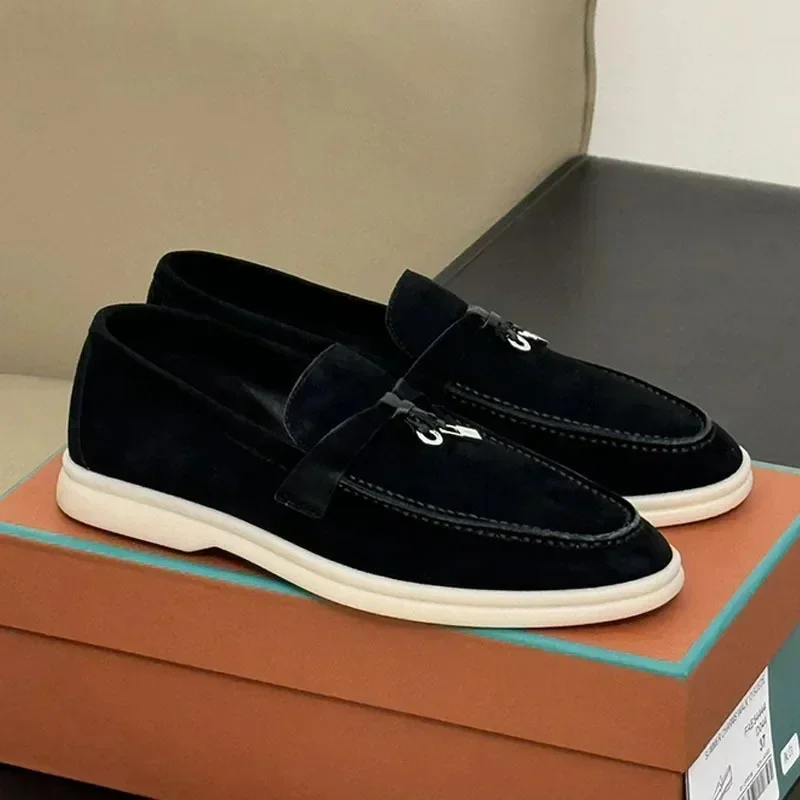 2026 Classic British Style Fringed Metal Buckle Flat Shoes - European Export Quality Couple's Casual Footwear - Image 6