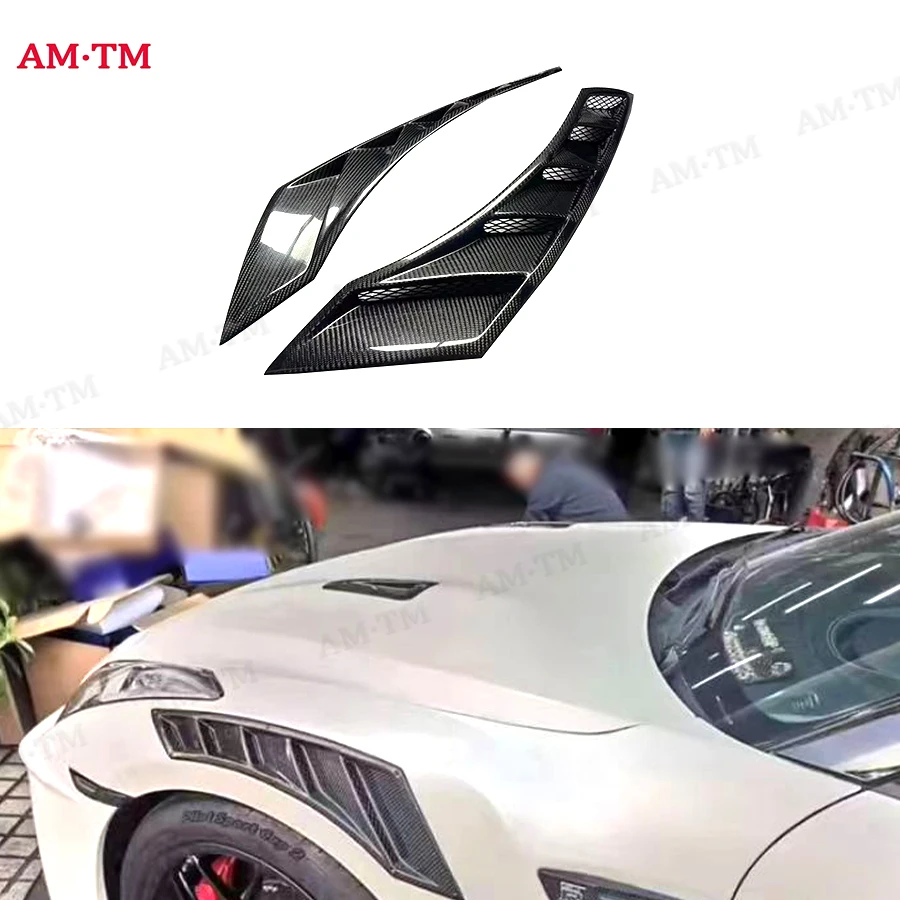 닛산 R35 GTR 350Z 370Z Z33 Z34 니스모 스타일 카본 파이버 펜더 벤..