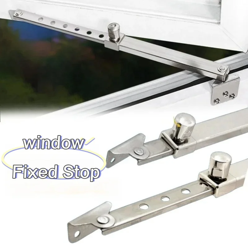 1 PCS Stainless Steel Telescopic Window Limiter Angle Controller Safety Fixed Sliding Bracket Door and Window Accessories