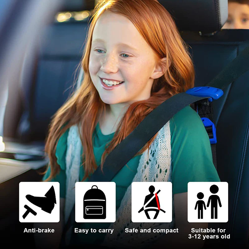 

1pcs Car Seat Safety Belt Clip Buckle Seatbelt Adjuster Fixing Device Comfort Shoulder Neck Strap Protection For Child Baby Kids