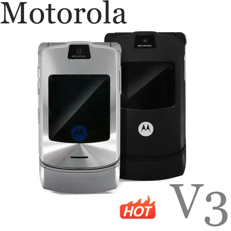 

RAZR Motorola V3-Оригинальный разблокированный телефон-раскладушка с Bluetooth, двойной дисплей, расширенный быстрый Вызов GSM 850/900/1800/1900, высокое качество