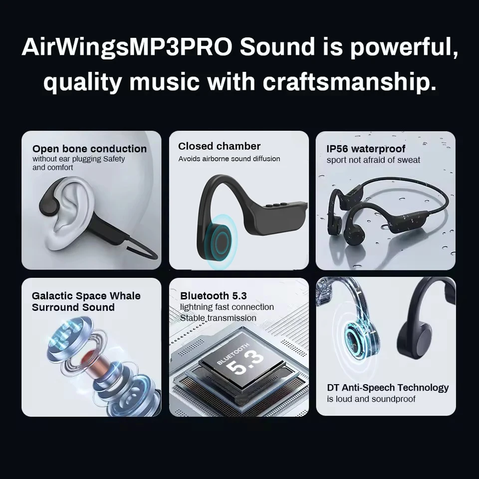 Xiaomi Bone Conduction Earphones Bluetooth 5.4 Wireless Headphones Sports Headset with HD Clear Mic for Workout Running Driving view 4