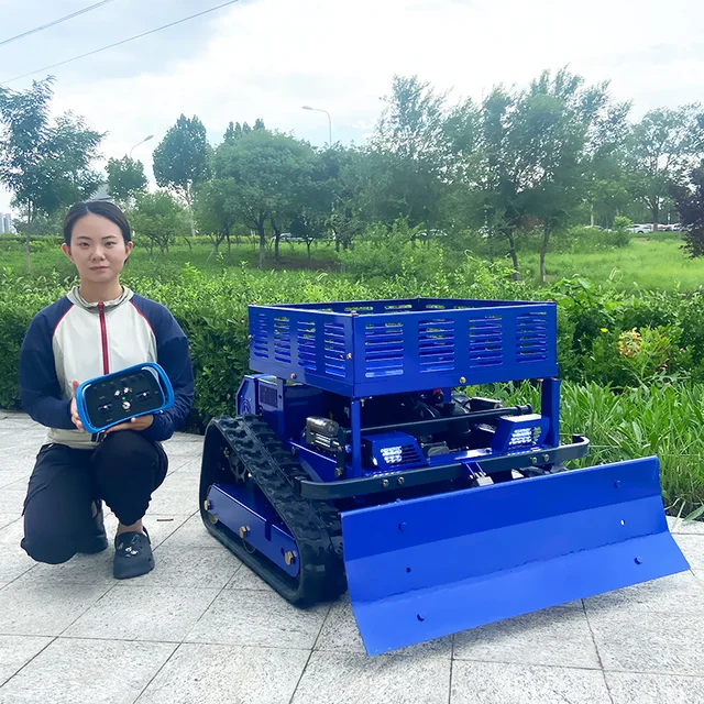 Customized Fast Shipping High Power Lawn Mower - CE Euro 5 Automated Self Propelled Remote Control Garden Crawler Grass Mower 2