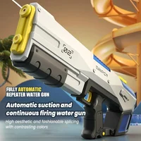 Fully Automatic Electric Shooting Pull-Out Type Water Gun Toys, Summer Outdoor High-Pressure Swimming Pool Water Play Toy Gifts 2