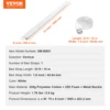 VEVOR Bed Bridge Mattress Connector for Adjustable Bed Mattress Gap Filler with Heavy Duty Metal Buckle Strap 25D Memory Foam 6