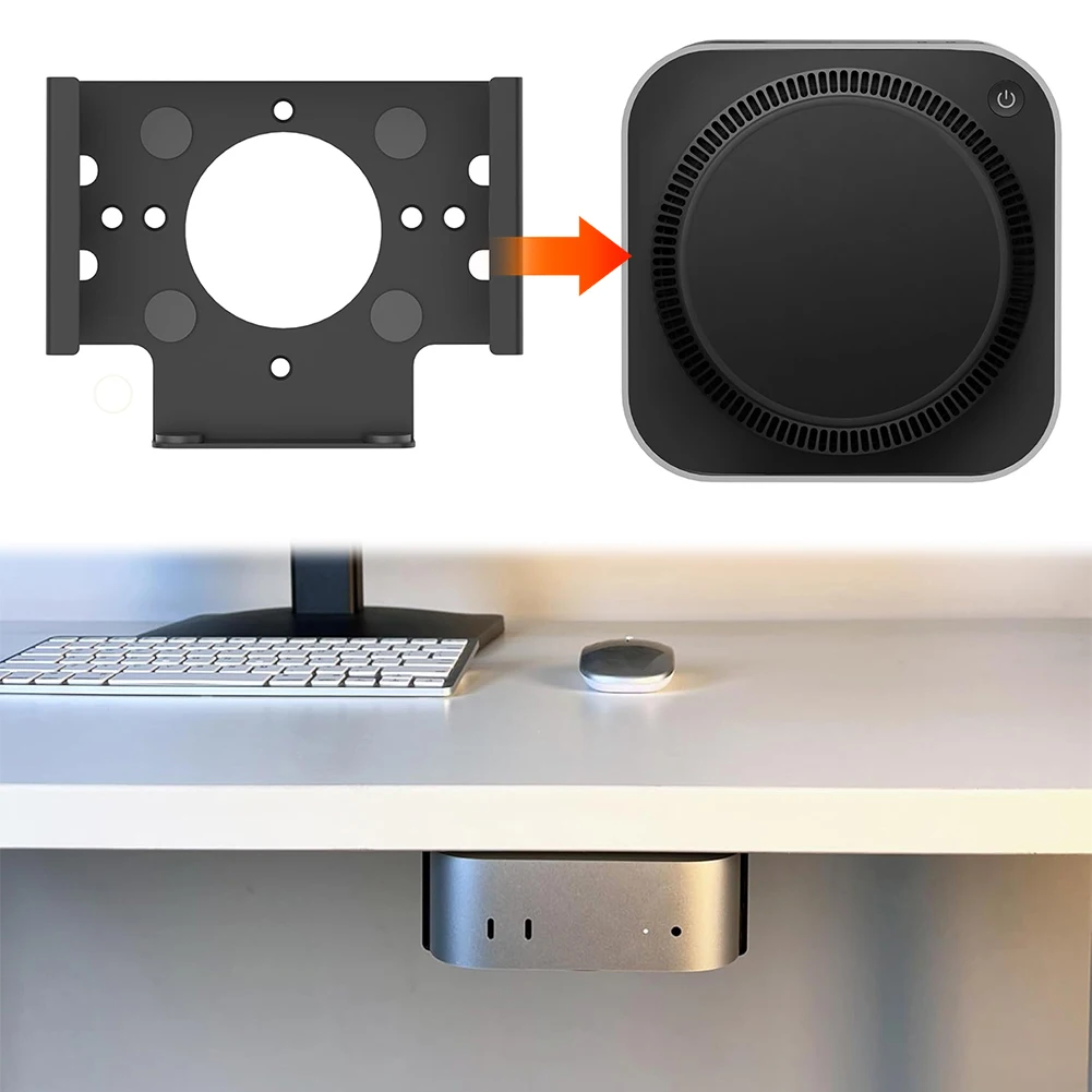 2024 맥 미니 M4/M4 프로 데스크탑 컴퓨터용 메탈 언더 데스크 스탠드 마운트 홀더 브래킷 맥 미니 M4 프로 액세서리