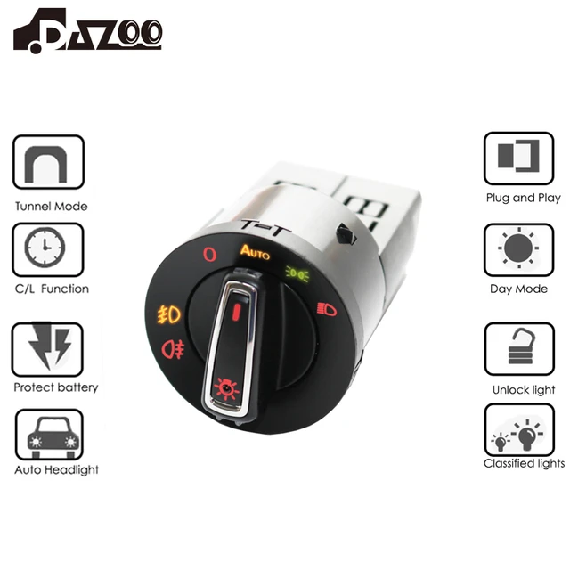 AUTO Scheinwerfer Lampe Schalter Knopf Licht Sensor Modul  Bluetooth-Kompatibel Unterstützung Für VW Golf Jetta MK4 Passat B5 Polo  bettle - AliExpress