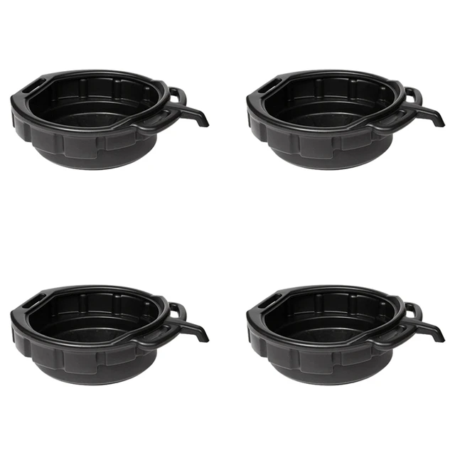 4X 10L Oil Drain Pan Wast Engine Oil Collector Tank Gearbox Oil Trip Tray