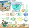 Beach Toys for Kids Sand Toys Set for Toddlers Sandbox Toys with Collapsible Bucket Shovel Rake Model Set Winter Summer Ski Toys 5