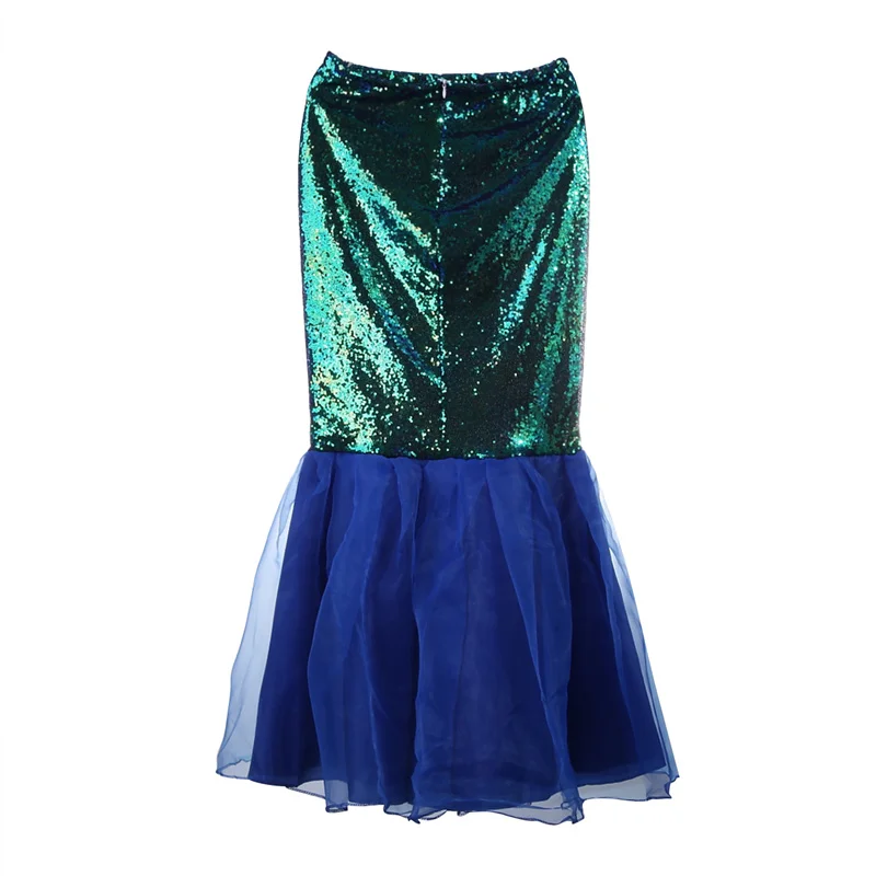 Sexy Mermaid adult princess Womens Halloween cosplay Costume Fancy club Party Sequins Long Tail Skirt women sport swimsuits women swim dresses women bodysuits