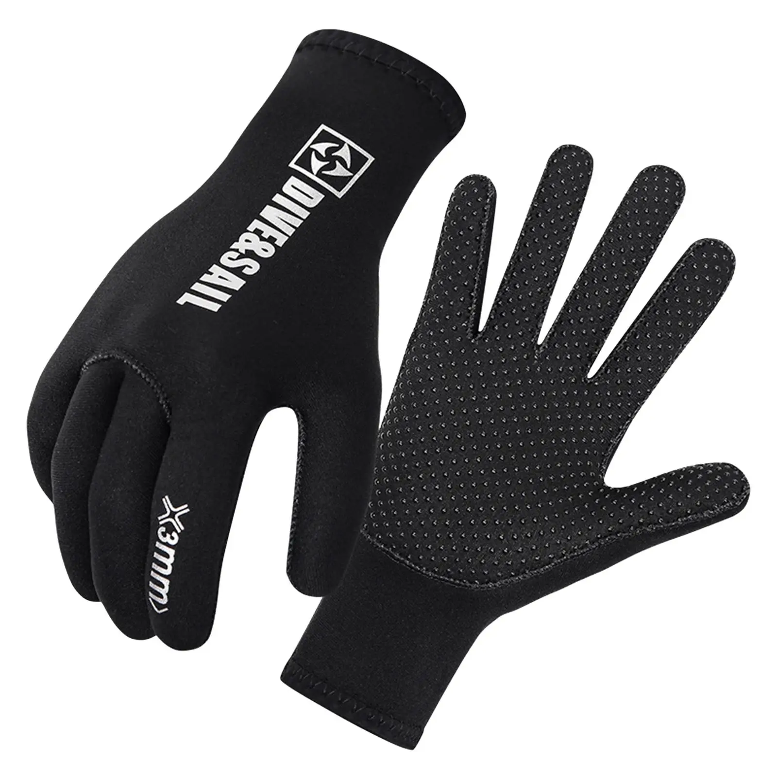 3mm Neoprene Wetsuit Gloves Five Finger Glove for Men Women Water Sports 2