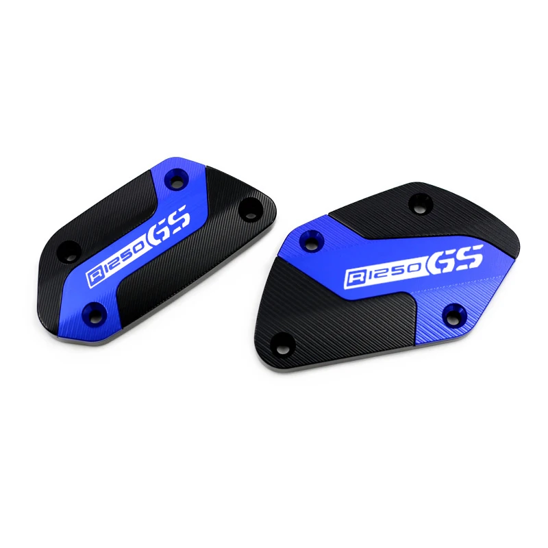 Premium Aluminum Front Clutch & Brake Fluid Reservoir Cap Cover for Adventure Motorcycles