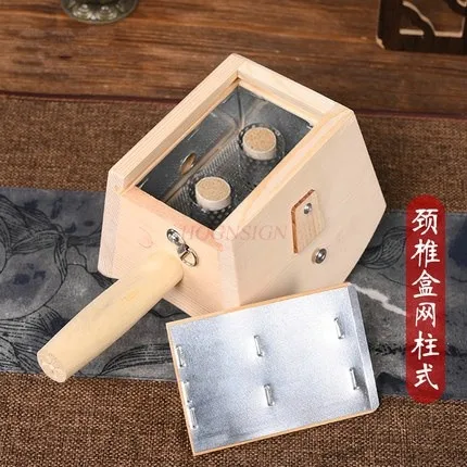 Cervical vertebra moxibustion box knee joint leg foot moxibustion portable household wooden general body