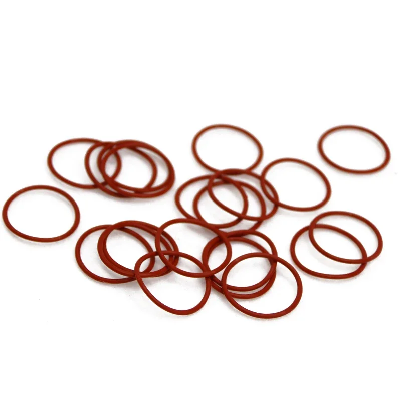 Rubber O Rings VMQ Silicone OD 10-80mm Thickness CS 3/3.5/4/5mm