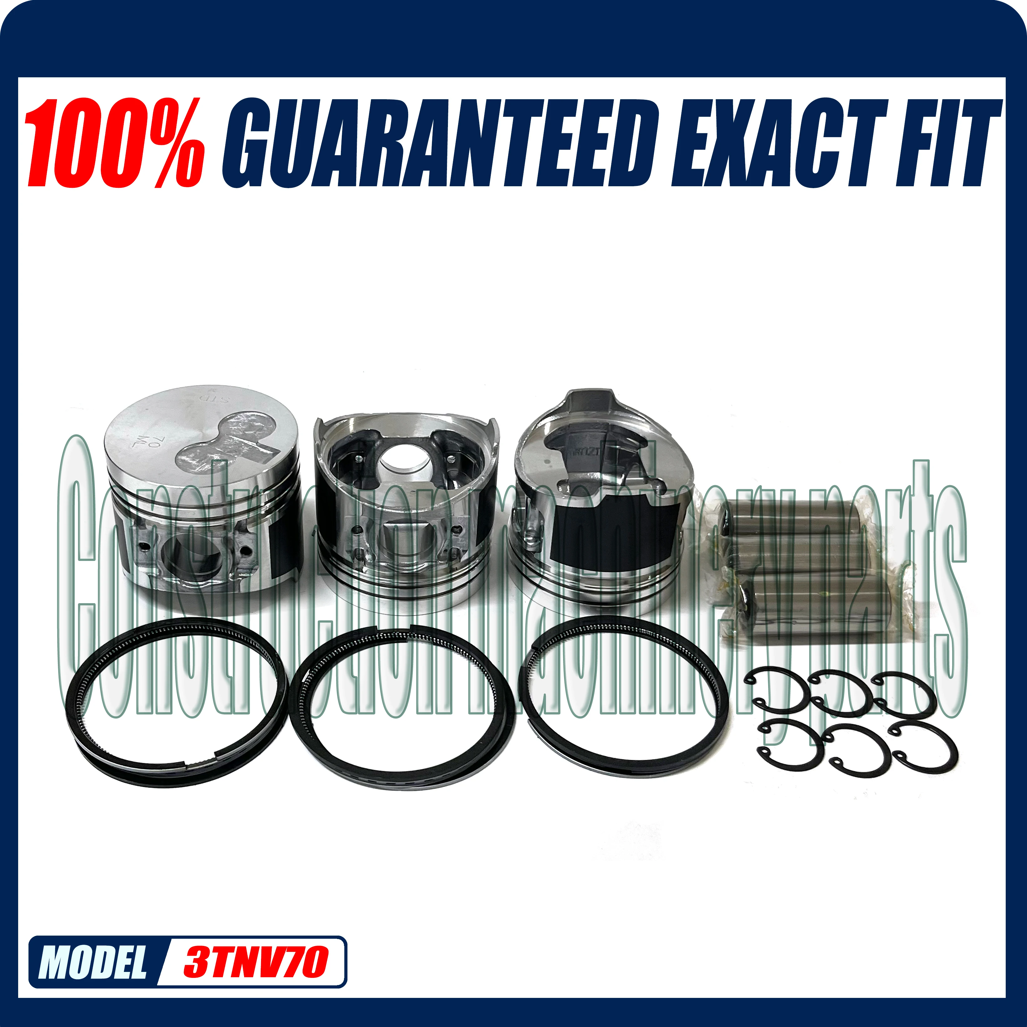 

New In Stock Piston Kit And Ring Set STD for Yanmar 3TNV70 Engine