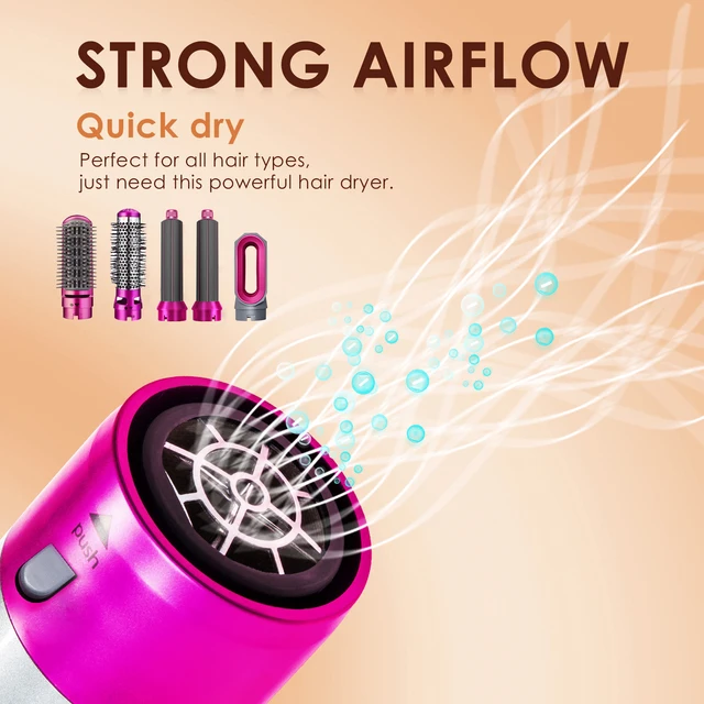 Multi-Functional 5-In-1 Straightening Iron Curling Iron Hot Comb Styling Set Hair Dryer And Electric Comb Hairdressing Tools 3