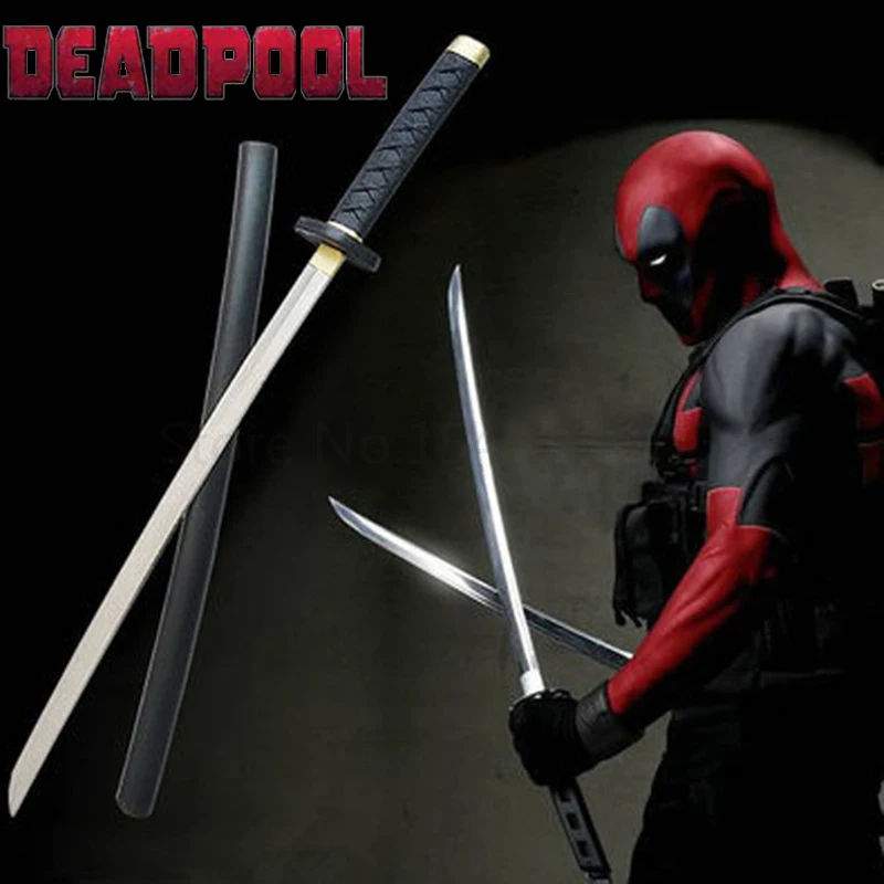 61cm X men Deadpool Katana Pu Anime Soul Figure Sword Samurai Knife Ninja Sword Cosplay Props